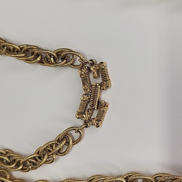 Vintage Givenchy Goldtone Necklace 48" - Picture 3 of 4